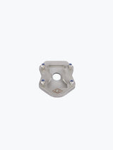 Legendary Custom Interceptor 650 side stand base stainless steel silver extender plate