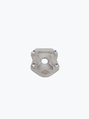 Legendary Custom Interceptor 650 side stand base stainless steel silver extender plate