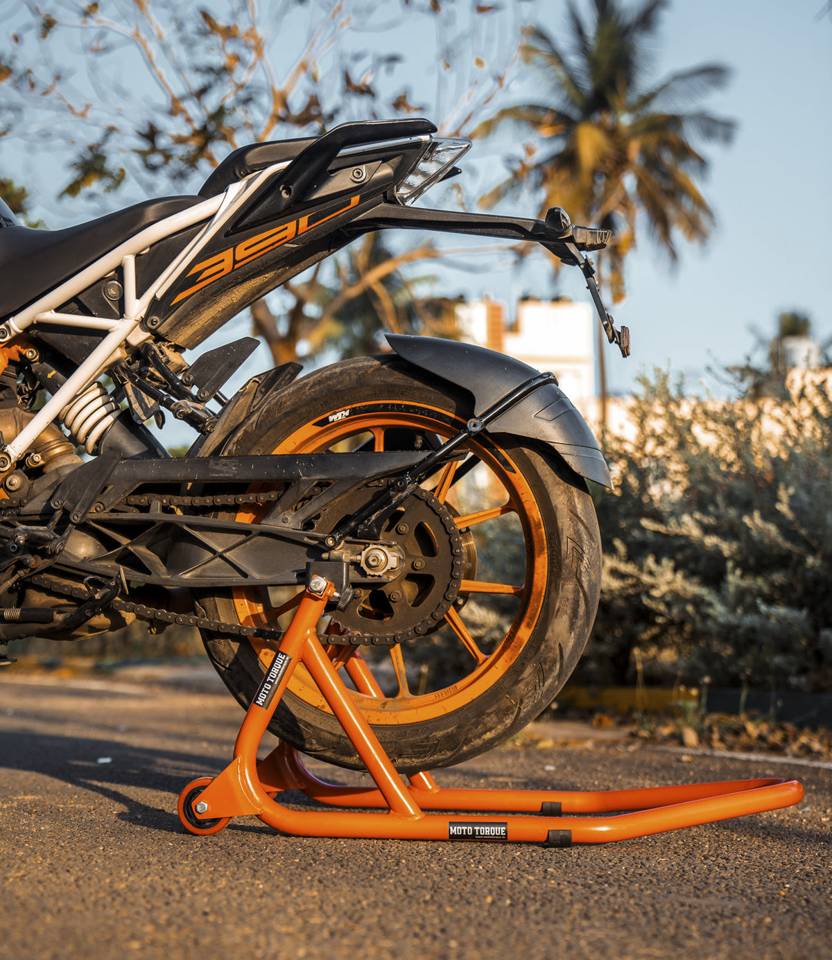 Moto Torque Red Motorcycle Paddock Stand