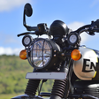 Auto Engina Headlight Grill for Royal Enfield Hunter 350 3mm Mild Steel 5mm Mesh Gloss Black