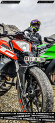 Hyperrider Front Number Plate Holder for Bajaj Dominar and KTM Duke Front Fender Mount