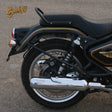 Rhino Racing V2 304 stainless steel exhaust with CNC aluminium details for Royal Enfield Bullet 650