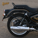 Rhino Racing V2 304 stainless steel exhaust with CNC aluminium details for Royal Enfield Bullet 650