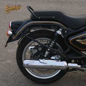 Rhino Racing V2 304 stainless steel exhaust with CNC aluminium details for Royal Enfield Bullet 650