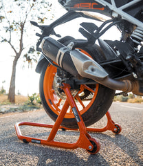Moto Torque Red Motorcycle Paddock Stand