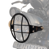 Auto Engina Headlight Grill for Royal Enfield Hunter 350 3mm Mild Steel 5mm Mesh Gloss Black
