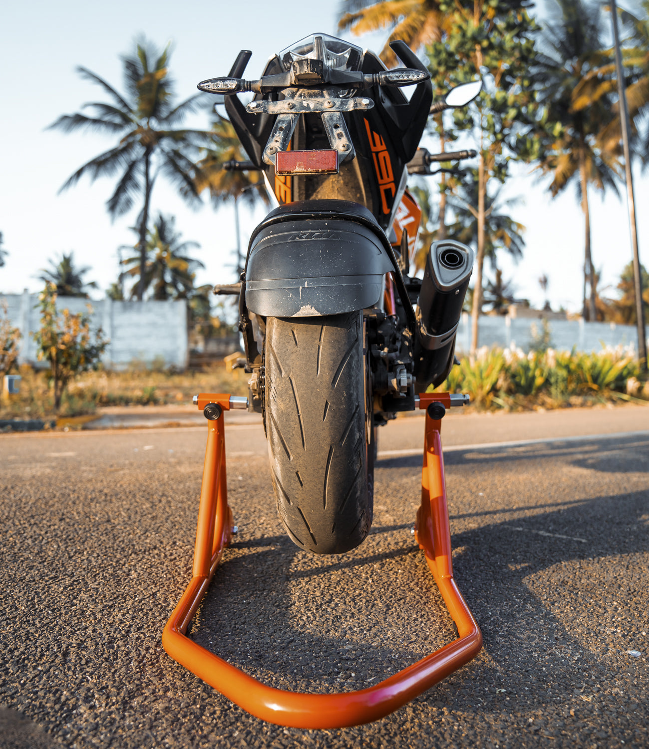 Moto Torque Red Motorcycle Paddock Stand