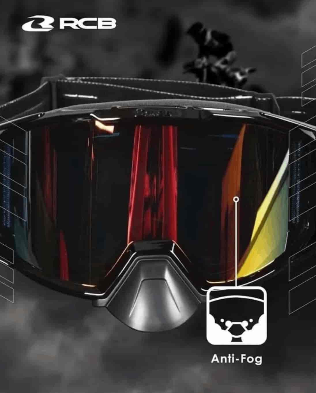 RCB X-Series Full Revo motorcycle riding goggles 01GL002Z