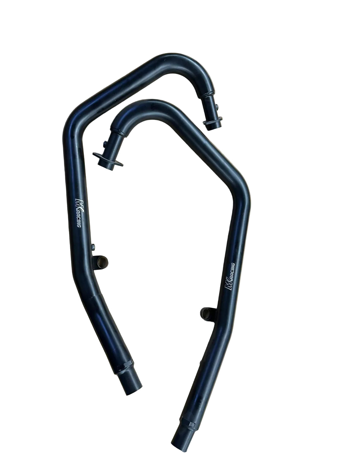 MK Racing matte black titanium exhaust header pipes for Royal Enfield Continental GT 650