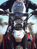 Legundary Custom Cosmic headlight grill black silver installed on Hero X Pulse 200 4V Pro