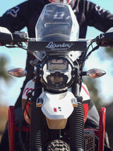 Legundary Custom Cosmic headlight grill black silver installed on Hero X Pulse 200 4V Pro
