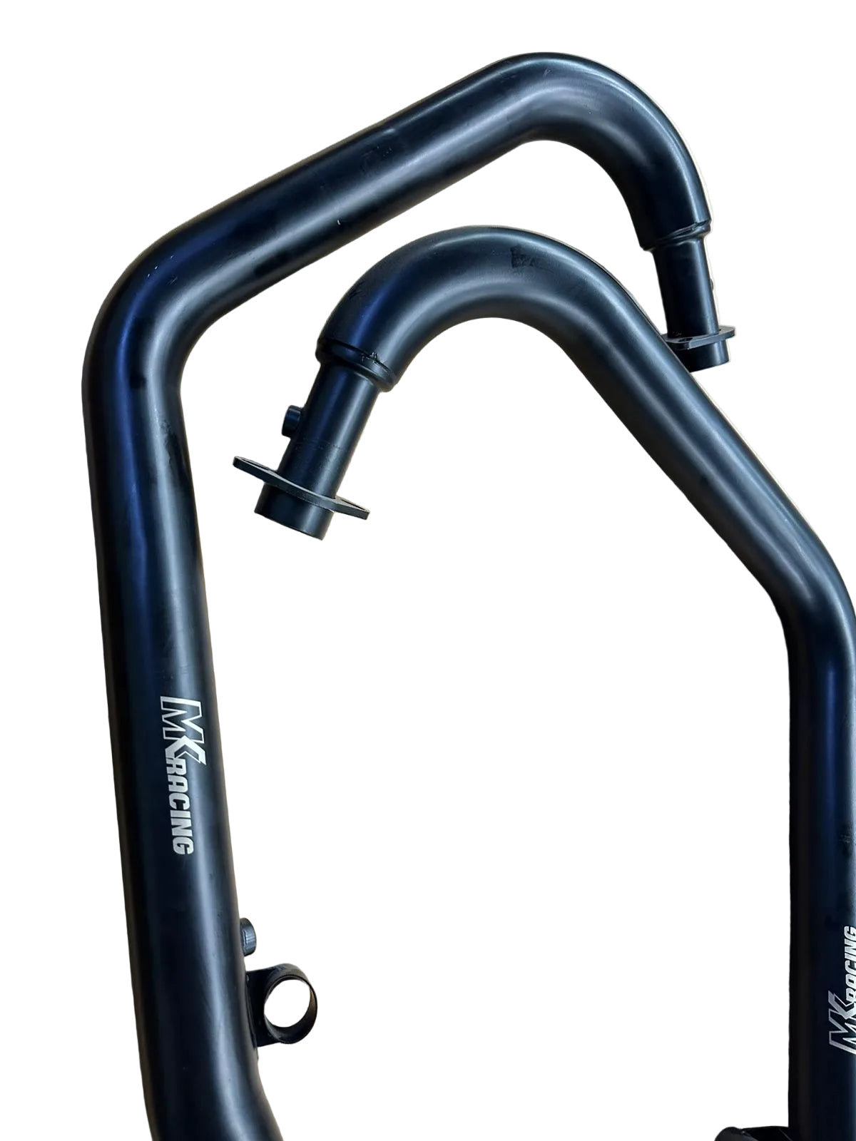 MK Racing matte black titanium exhaust header pipes for Royal Enfield Continental GT 650