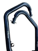 MK Racing matte black titanium exhaust header pipes for Royal Enfield Continental GT 650