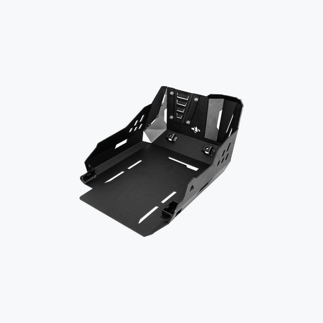 Legundary Custom Vambrace Bash Plate for Suzuki V-Strom 800DE Black Aluminium Engine Guard Skid Plate