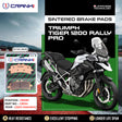 CRANK1 CB744 sintered front brake pads for Triumph Tiger 1200 Rally Pro 2022 onwards premium high-performance motorcycle brake pads.