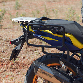 Legundary Custom Fort Knox Saddle Stay for Suzuki V-Strom 800DE Black Mild Steel Luggage Support Frame