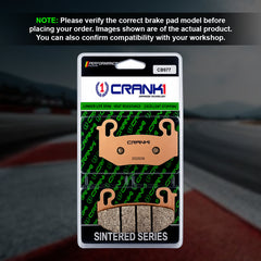 CRANK1 CB977 Front Sintered Brake Pads for BMW R 1300 GS 2023 Onwards and BMW R 1300 GSA 2024 Onwards premium motorcycle brake pads