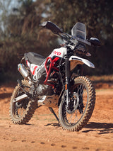 Legundary Custom Defender crash guard red white black installed on Hero X Pulse 200 4V Pro