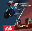 RCB S6 blue alloy bar-end side mirror set 01MR007