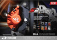 RCB S2 Series golden 2-piston front brake caliper 01BC022G
