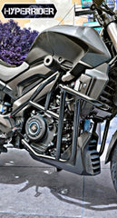 Hyperrider Bajaj Dominar 250 and UG Type 2 Crash Guard with Integrated Frame Slider