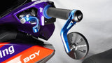 RCB S6 blue alloy bar-end side mirror set 01MR007
