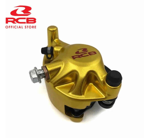 RCB S2 Series golden 2-piston front brake caliper 01BC022G