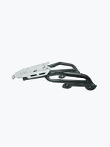 Legundary Custom Atlas luggage carrier for Triumph Speed 400 black silver rear rack plate
