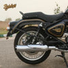 Rhino Racing V2 304 stainless steel and CNC aluminium exhaust for Royal Enfield Bullet 650