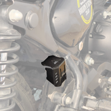 Auto Engina Rear Brake Oil Reservoir Cover for Royal Enfield Hunter 350 1.5mm Mild Steel Gloss Black