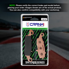 CRANK1 Sintered Rear Brake Pads CB132 for Suzuki Intruder M1800R 2007-2018 Motorcycle Brake Pads