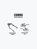 Legundary Custom Super Meteor 650 aviator saddle stay and comet luggage carrier combo black touring setup