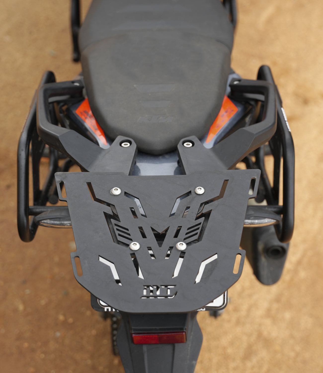 Mototorque back carrier KTM 390 Adventure rear luggage rack top box mount plate