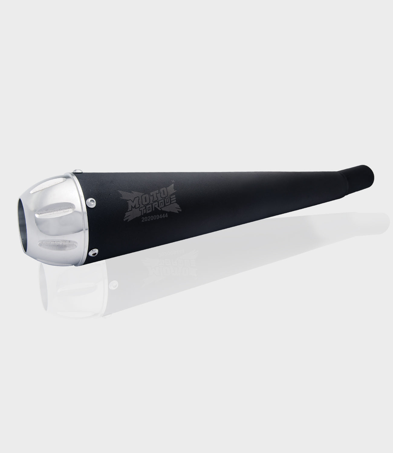 Moto Torque Megaphone Black Performance Exhaust for Royal Enfield
