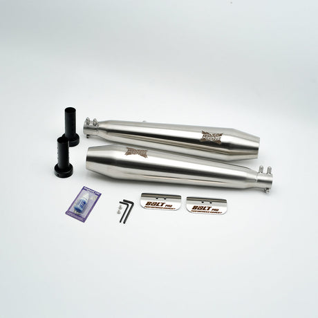 Moto Torque BOLT PRO matte performance exhaust for Royal Enfield Interceptor 650 GT 650