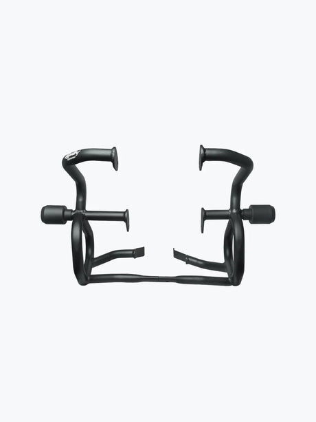 Legundary Custom Thanos crash guard with slider for Triumph Speed 400 black mild steel engine guard