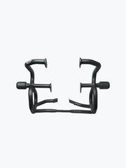 Legundary Custom Thanos crash guard with slider for Triumph Speed 400 black mild steel engine guard