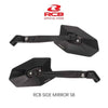RCB S8 black motorcycle side mirror 01MR012B