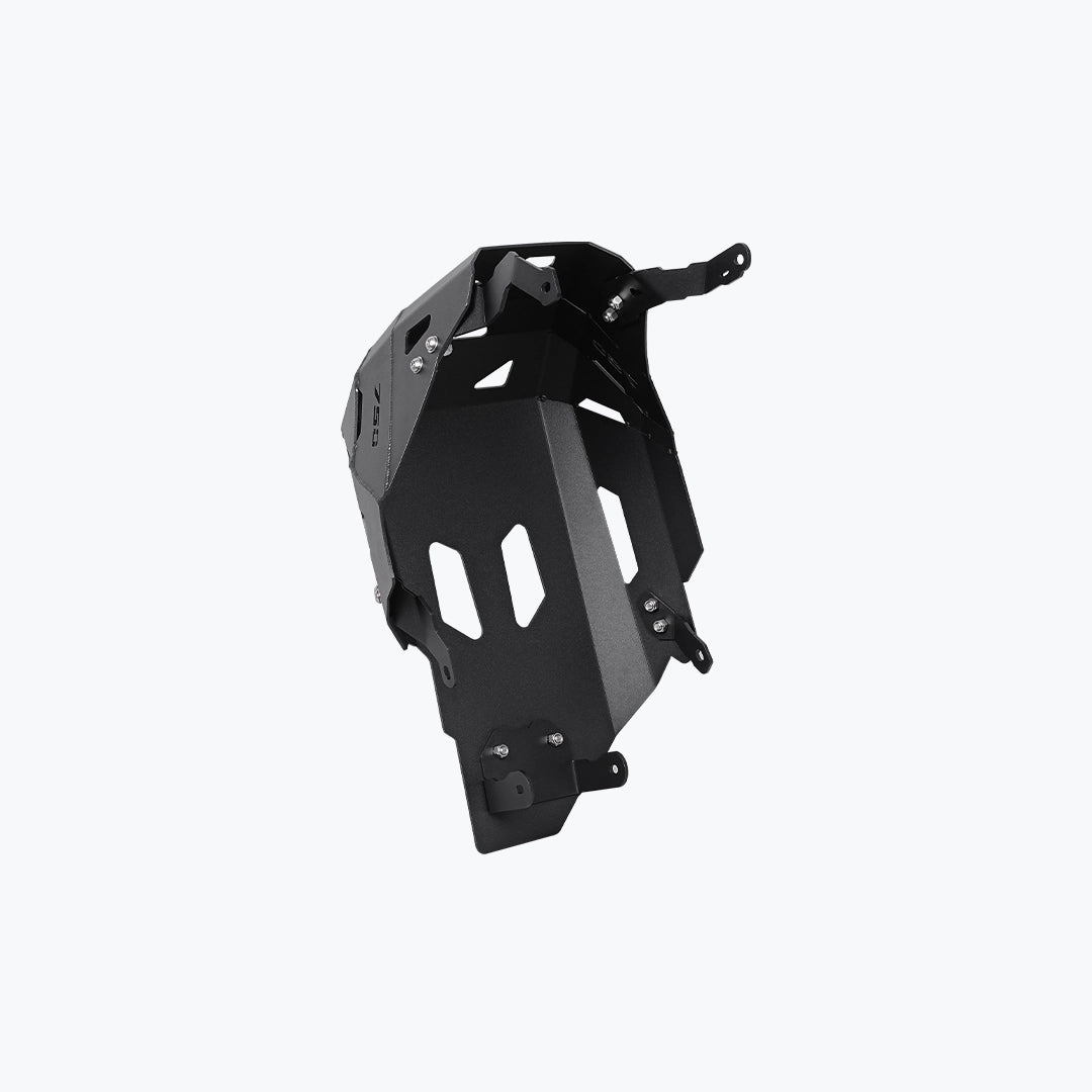 Legundary Custom Honda Transalp 750 Vambrace Bash Plate Black Aluminium Engine Skid Plate