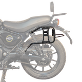 Auto Engina Saddle Stay for Royal Enfield Hunter 350 19mm Mild Steel 8kg Per Side Gloss Black