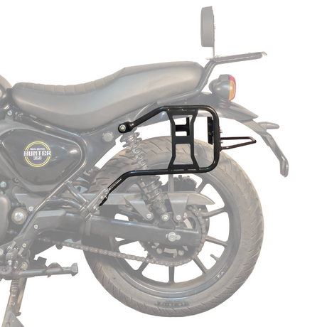 Auto Engina Saddle Stay for Royal Enfield Hunter 350 19mm Mild Steel 8kg Per Side Gloss Black