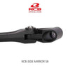 RCB S8 black motorcycle side mirror 01MR012B