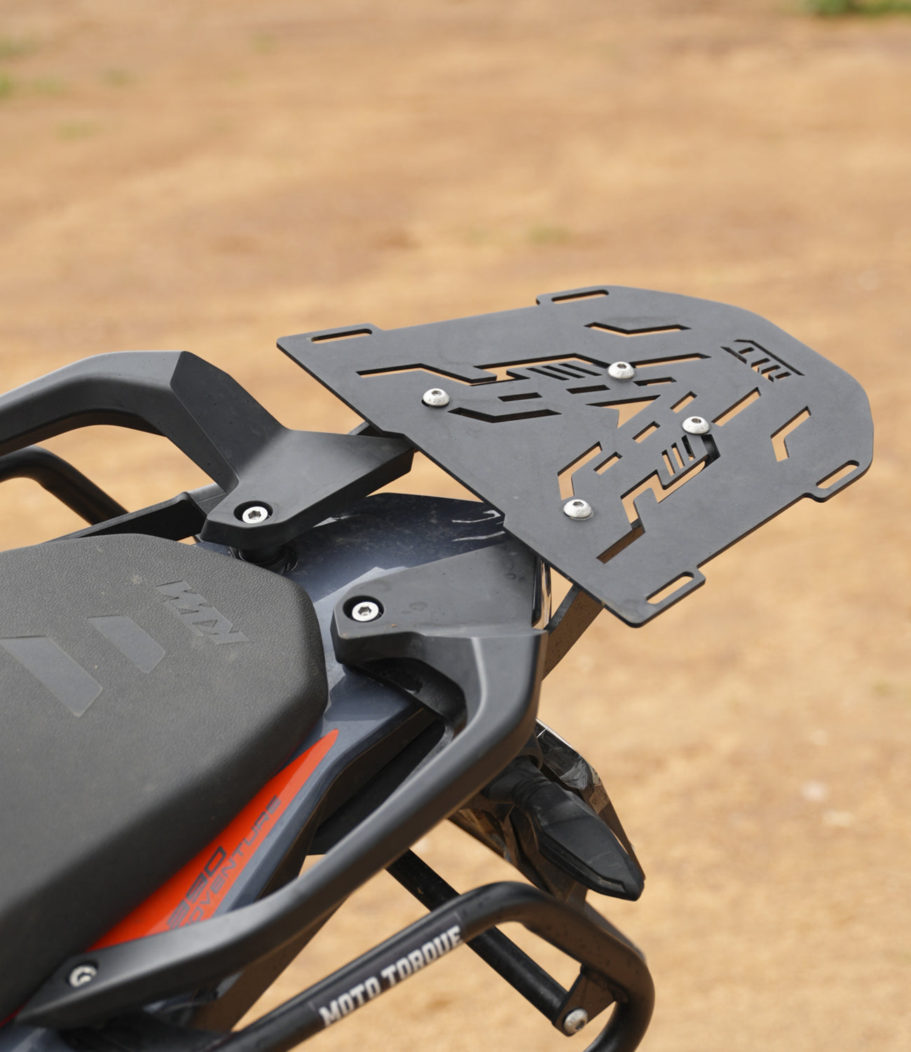 Mototorque back carrier KTM 390 Adventure rear luggage rack top box mount plate