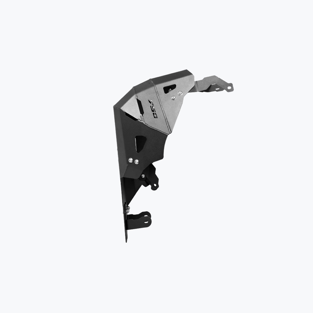 Legundary Custom Honda Transalp 750 Vambrace Bash Plate Black Aluminium Engine Skid Plate