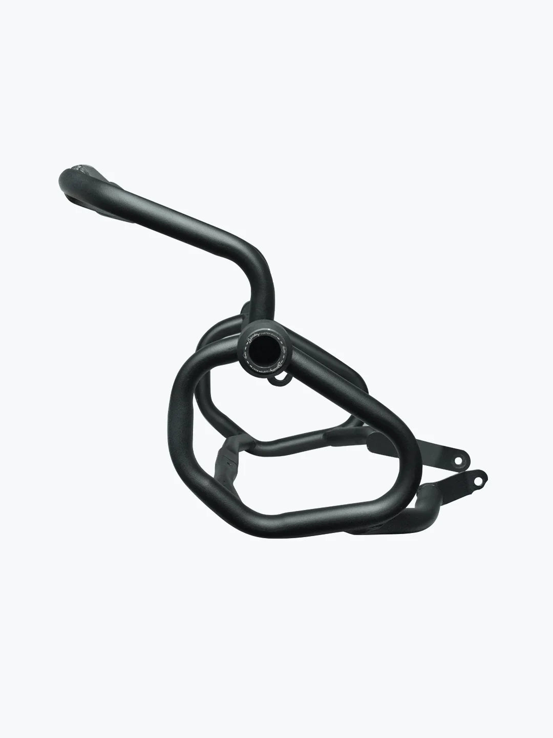 Legundary Custom Thanos crash guard with slider for Triumph Speed 400 black mild steel engine guard