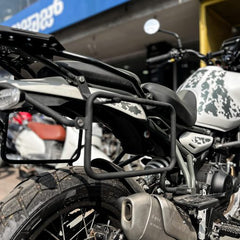 Hyperrider Saddle Stay for Royal Enfield Himalayan 450 | Retro Round-Pipe Design | Luggage Support