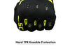 Scala Atlas black neon motorcycle riding gloves front view