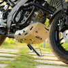 Legundary Custom Vambrace Bash Plate for Yamaha XSR 155 Aluminium Silver Engine Skid Plate Protection