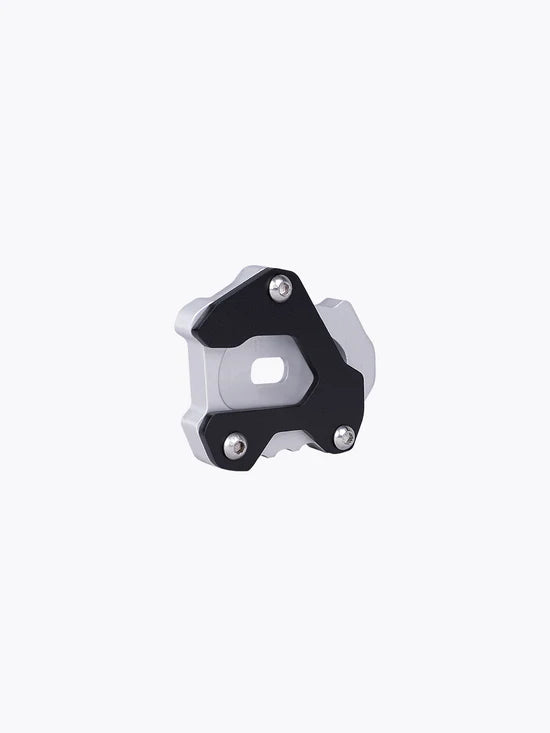 Legundary Custom Brogue Side Stand Base for Kawasaki Versys 650 Black Silver Stainless Steel Mild Steel Stand Enlarger Plate