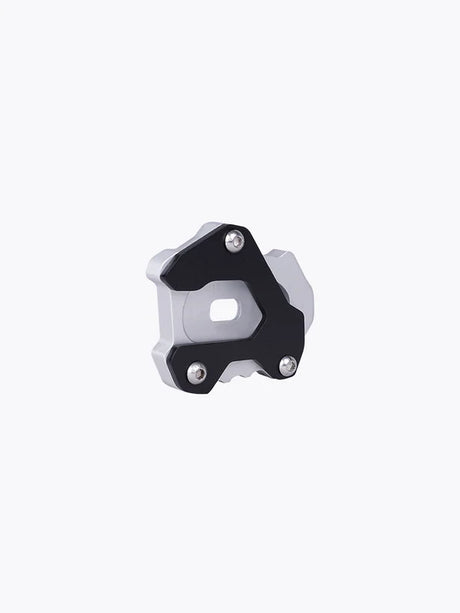 Legundary Custom Brogue Side Stand Base for Kawasaki Versys 650 Black Silver Stainless Steel Mild Steel Stand Enlarger Plate